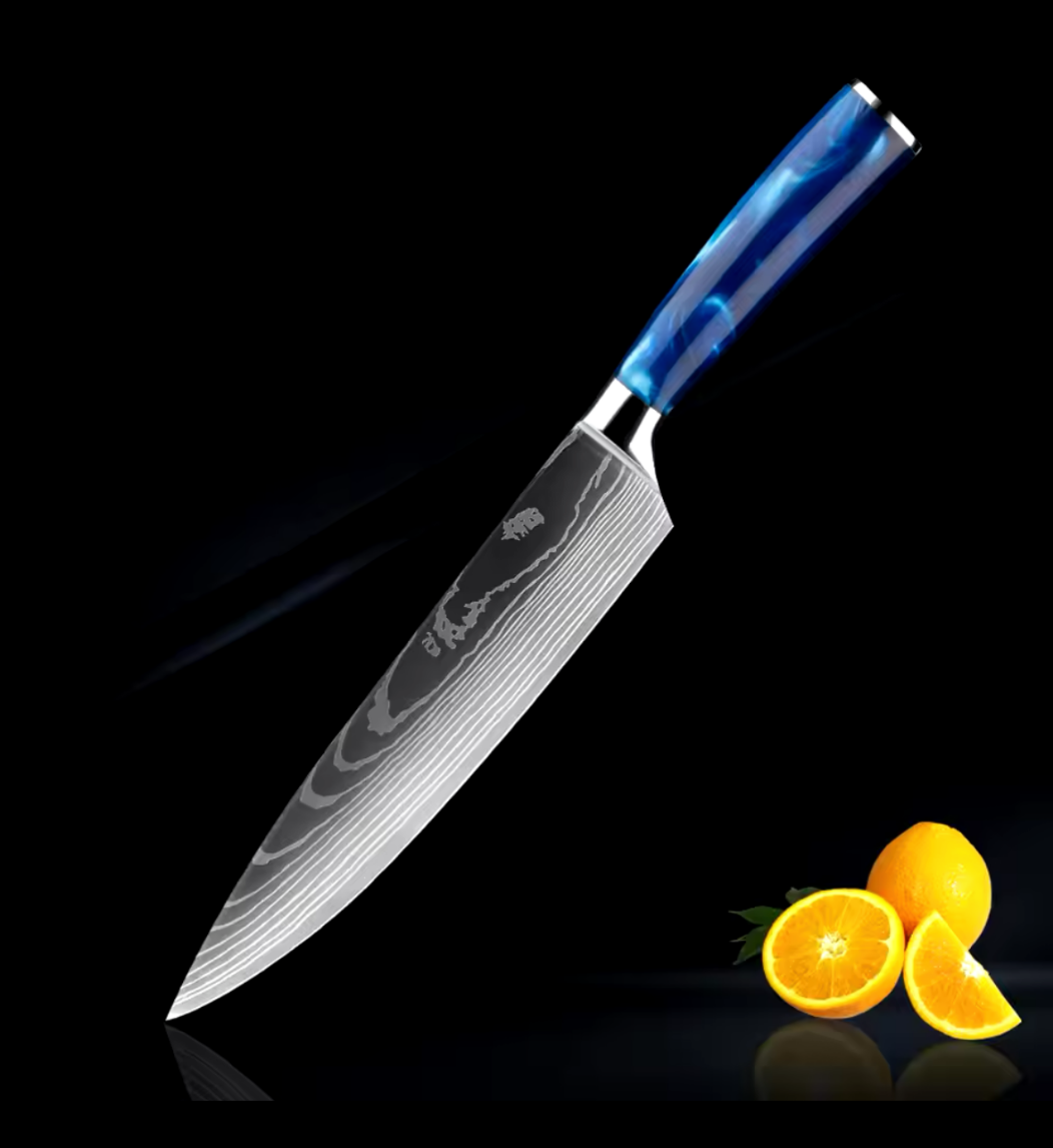Couteau de Chef Japonais - Collection Hattori - Bleu Topaze